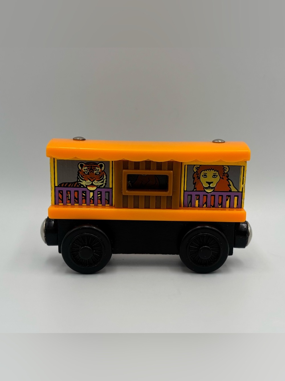 RARE Thomas and Friends Wooden Railway: Zoo Car Train Toy w/ Sliding Doors